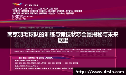 南京羽毛球队的训练与竞技状态全景揭秘与未来展望